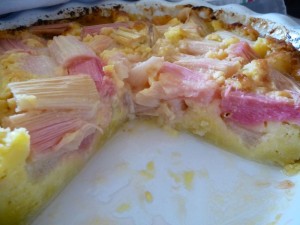 gateau rhubarbe
